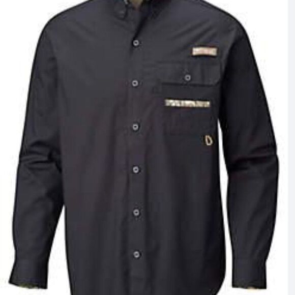 Columbia PHG Long Sleeve Button Shirt Mens LT Vented Camo Outdoor Breathable - Picture 1 of 8